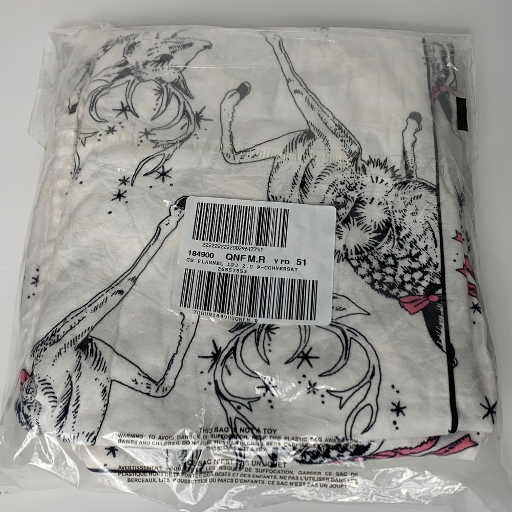 Victoria’s Secret Christmas Reindeer Flannel Long Pajama Set - Picture 5 of 5